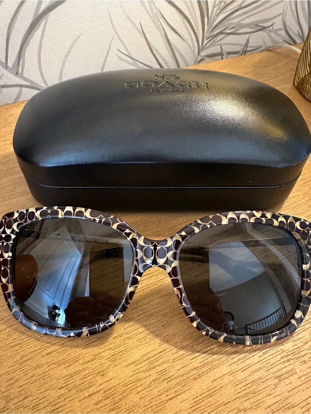 Coach sunglasses spotty tortoise signature C
